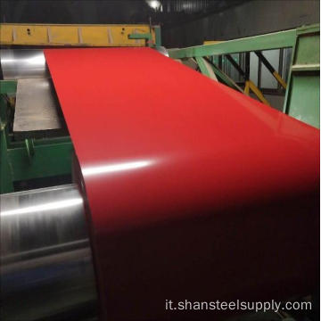 Bobina in acciaio zincato con laminato freddo rivestito a colori